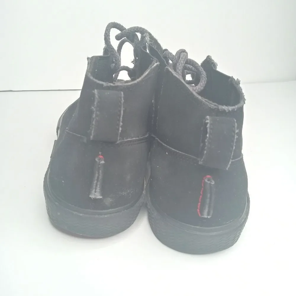 Air Jordan Grown Girls Black Leather 428891 007 size 6Y/38.5